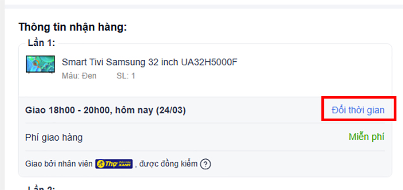 Kinh nghiệm mua hàng Điện Máy Xanh online 2
