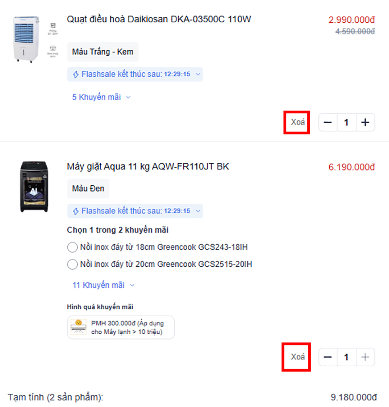 mua hàng online điện máy xanh 5