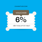 Voucher 6% tối đa 1 triệu